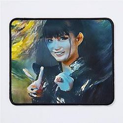 Babymetal Smiley Fox Goddess Digital Fan Art Mouse Pad
