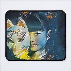 Babymetal Metal Fox God Mask Painting Digital Art Mouse Pad