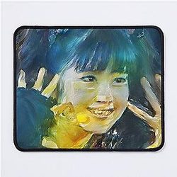Yui-Metal Smiley Fox Goddess Babymetal Painting Digital Art Mouse Pad