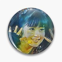 Yui-Metal Smiley Fox Goddess Babymetal Painting Digital Fan Art Pin
