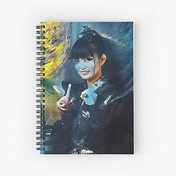 Su-Metal Smiley Fox Goddess Babymetal Digital Art Spiral Notebook