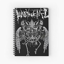 Babymetal J-Pop Rock Heavy Metal Spiral Notebook