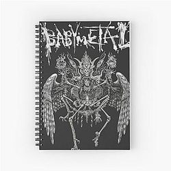 Babymetal J-Pop Rock Heavy Metal Spiral Notebook