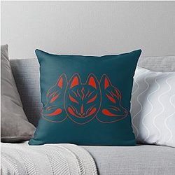 Baby Metal Fox Logo 2018 Moa Su Yui Throw Pillow