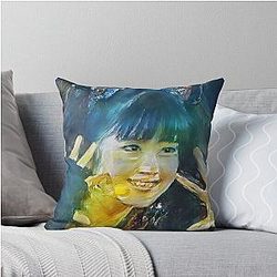 Yui-Metal Fox Goddess Babymetal Painting Digital Fan Art Throw Pillow
