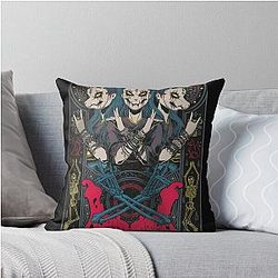 Metal Tour Throw Pillow