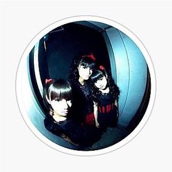 Kawaii Metal Circle Fan Art Sticker