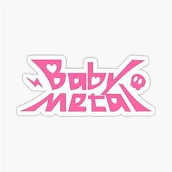 Baby Metal Logo Pink Sticker