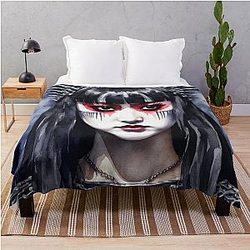 Babymetal Original Watercolour Fan Art Throw Blanket