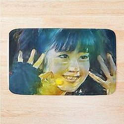Yui-Metal Smiley Fox Goddess Babymetal Painting Digital Art Bath Mat