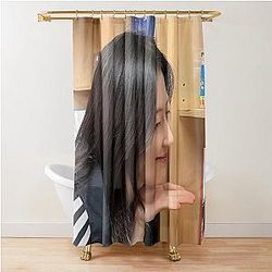 Baby Monster Ruka We Go Up Merch - Ruka Forever Shower Curtain