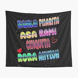 Babymonster Inspired Gradient Name Tapestry