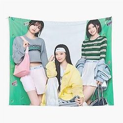Babymonster Ruka, Ahyeon, and Asa We Go Up Merch - Forever, Babymonster Vibes Tapestry