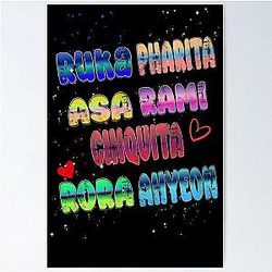 Babymonster Inspired Gradient Name Art