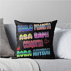 Babymonster Inspired Gradient Name Art Pillow