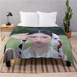 Babymonster Ruka We Go Up Merch - Ruka Forever Babymonster Vibes Throw Blanket