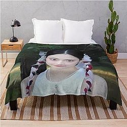Baby Monster Ruka We Go Up Merch - Ruka Forever Throw Blanket