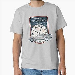 Powered by Flux Capacitor. Hill Valley 1955-1985. Back to Future Classic T-Shirt