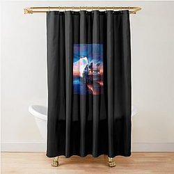 Back to the Future DeLorean Time Machine Shower Curtain