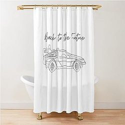 Back to the Future Deluxe Shower Curtain