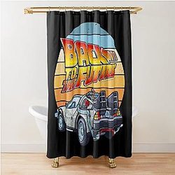 Back to the Future DeLorean Shower Curtain