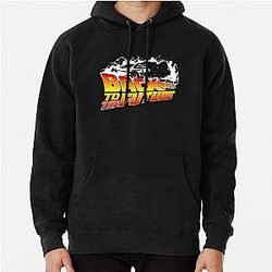 Back to Future DeLorean White Stencil Hoodie
