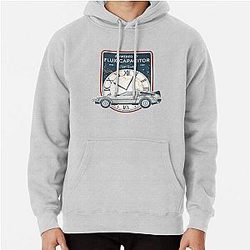 Powered by Flux Capacitor. Hill Valley 1955-1985. Back to the Future Commemorative Pullover Hoodie