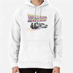 Back to the DeLorean Distressed Retro Pullover Hoodie