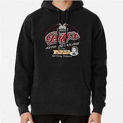 Biff's Auto Detailing Sign Back to The Future Pullover Hoodie