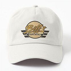 Biff's Auto Detailing in Yellow Back to the Future Movie Dad Hat