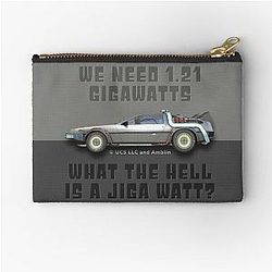 1.21 Gigawatts - Back to the Future Zipper Pouch
