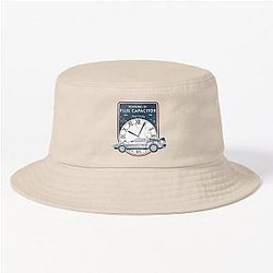 Powered by Flux Capacitor. Hill Valley 1955-1985. Back to the Future Commemorative Badge Bucket Hat