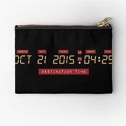 Back to the Future Oct 21 2015 DeLorean Numbers Zipper Pouch