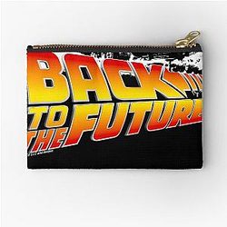 Back to the Future - Delorean White Stencil Pouch