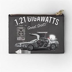 Back to the Future Delorean Car Zipper Pouch