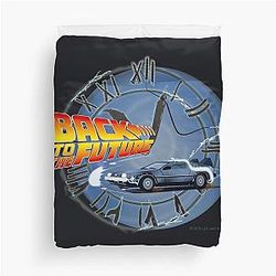 Back to the Future DeLorean NBCUniversal Duvet Cover