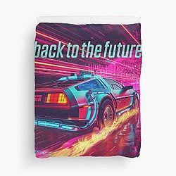 Back to the Future Retro VHS Clean Neon Noir Cover