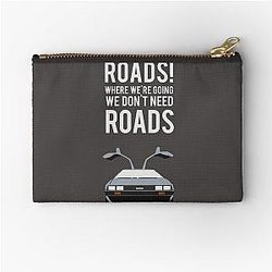 Back to the Future Roads Zipper Pouch