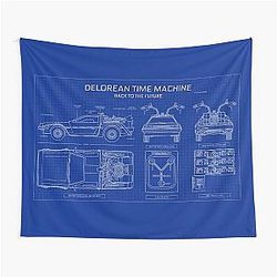 DeLorean Time Machine Back To The Future Tapestry