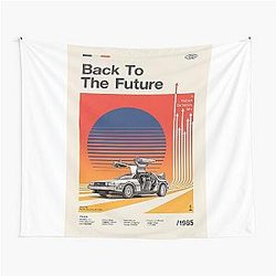 Alternative Movie Back To The Future Vintage Poster Tapestry