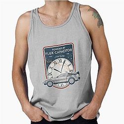Back to the Future Hill Valley 1955-1985 Commemorative Badge Tank Top