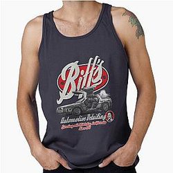 Biff's Automotive Detail Back to the Future Worn Out Tank Top