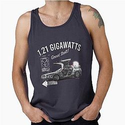 Back to the Future 1.21 Gigawatt DeLorean Car Tank Top