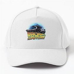 Back to the Future Movie Delorean in Time Baseball Cap