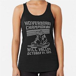 Hoverboard Champion Marty Mcfly Hill Valley 80s Film Racerback Tank Top