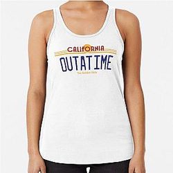 Back to Future Racerback Tank Top