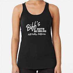 Back to the Future Biff's Auto Detailing Racerback Tank Top