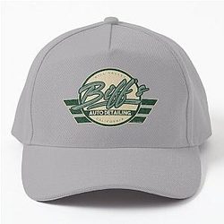Biff's Auto Detailing in Distressed Green Back to the Future Movie Baseball Cap