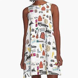 Back to the Future DeLorean A-Line Dress