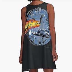 Back to the Future Lightning Strikes DeLorean Dress